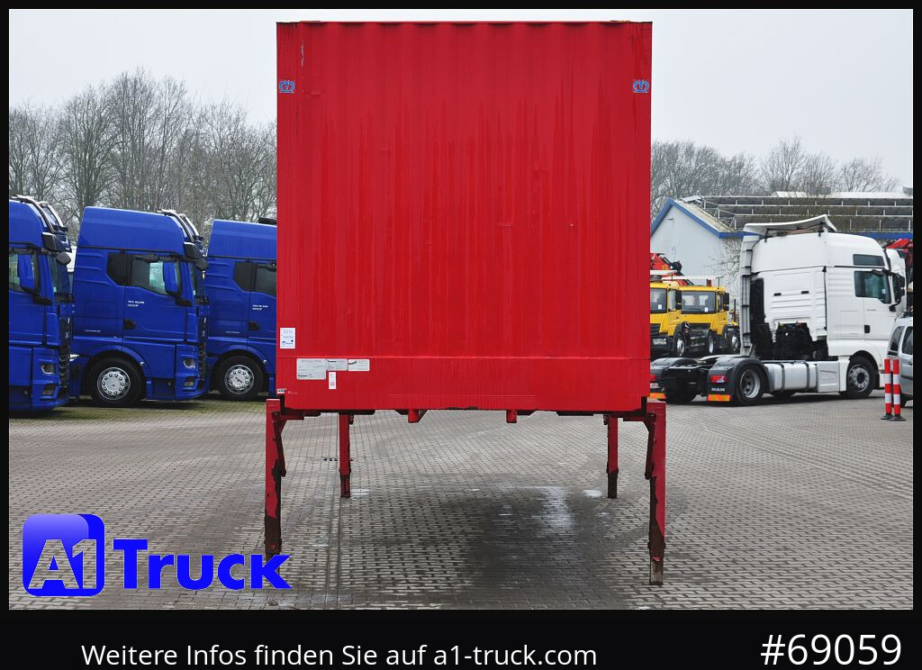 Carroçaria para furgões KRONE BDF 7,45 Wechselbrücke  Koffer, Zurrösen in den Seitenwänden