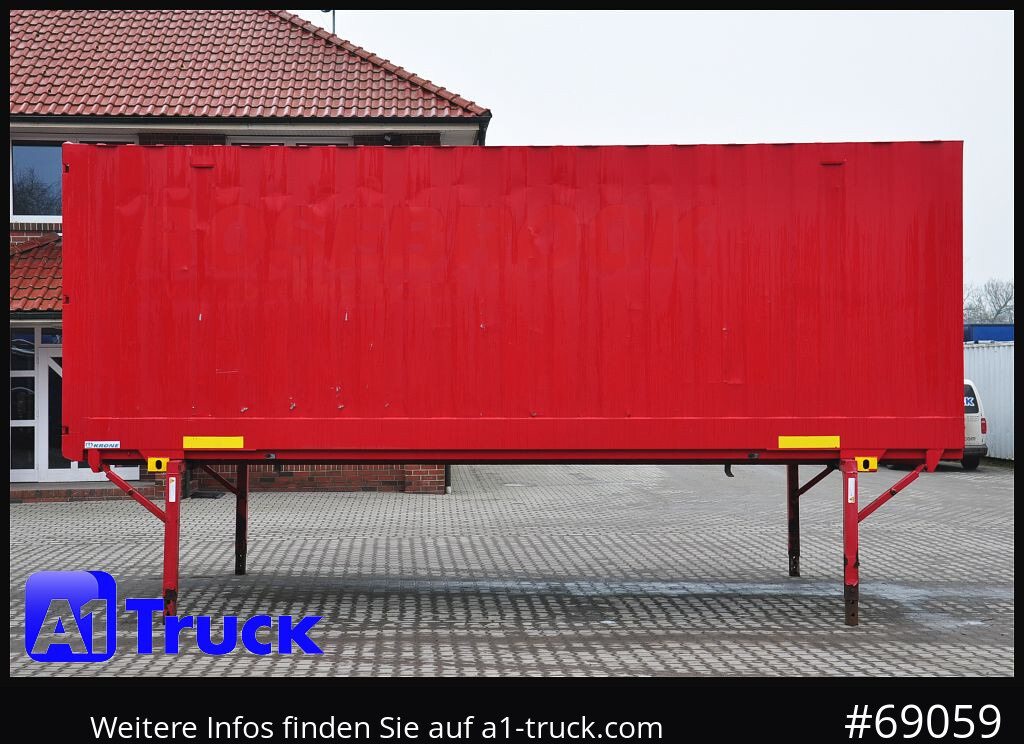Carroçaria para furgões KRONE BDF 7,45 Wechselbrücke  Koffer, Zurrösen in den Seitenwänden