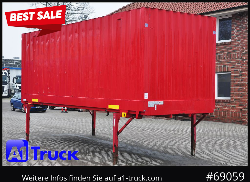 Carroçaria para furgões KRONE BDF 7,45 Wechselbrücke  Koffer, Zurrösen in den Seitenwänden