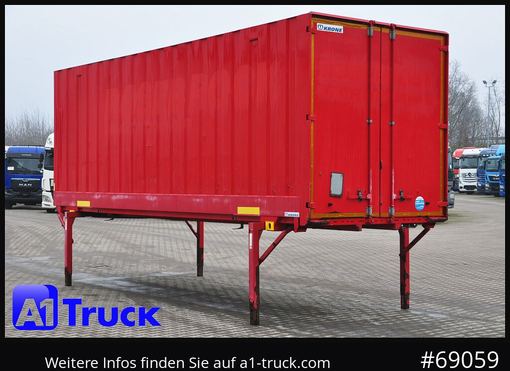 Carroçaria para furgões KRONE BDF 7,45 Wechselbrücke  Koffer, Zurrösen in den Seitenwänden