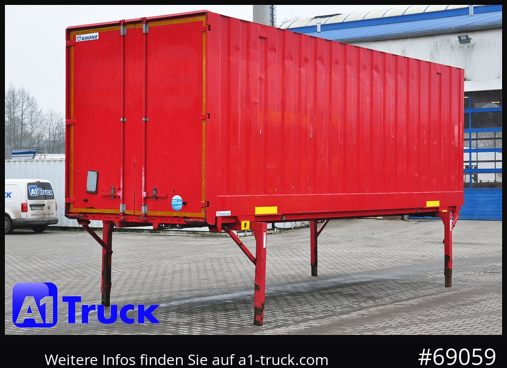 Carroçaria para furgões KRONE BDF 7,45 Wechselbrücke  Koffer, Zurrösen in den Seitenwänden