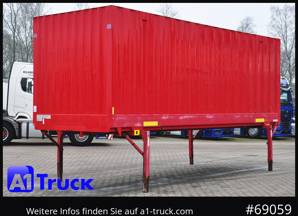 Carroçaria para furgões KRONE BDF 7,45 Wechselbrücke  Koffer, Zurrösen in den Seitenwänden