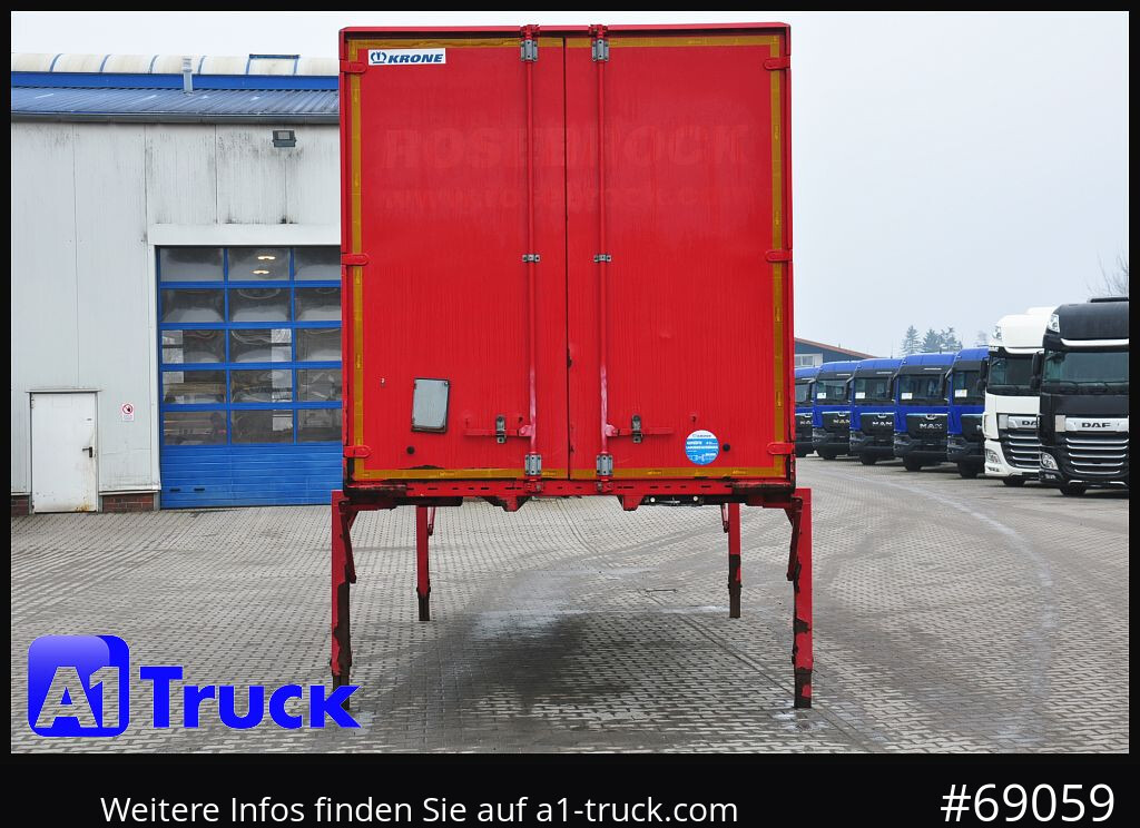 Carroçaria para furgões KRONE BDF 7,45 Wechselbrücke  Koffer, Zurrösen in den Seitenwänden