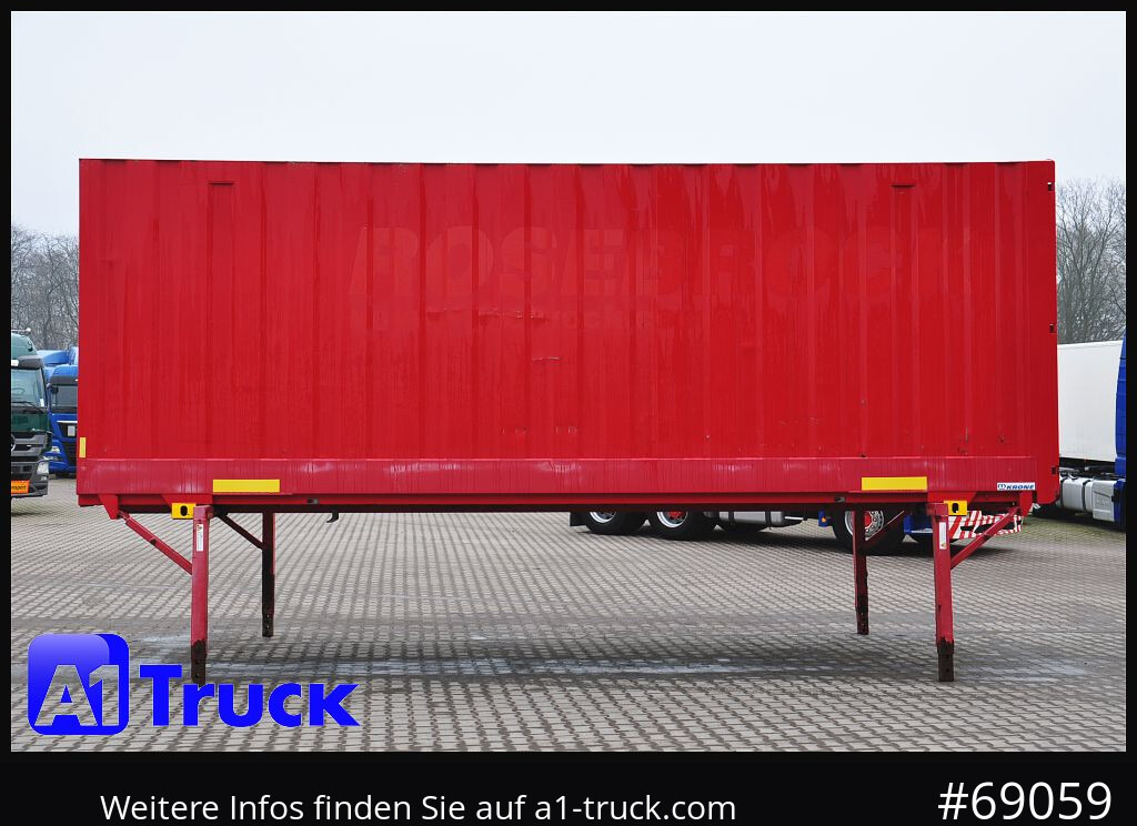 Carroçaria para furgões KRONE BDF 7,45 Wechselbrücke  Koffer, Zurrösen in den Seitenwänden