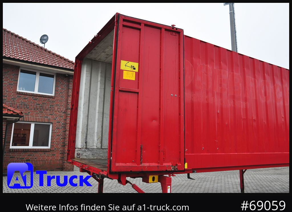 Carroçaria para furgões KRONE BDF 7,45 Wechselbrücke  Koffer, Zurrösen in den Seitenwänden