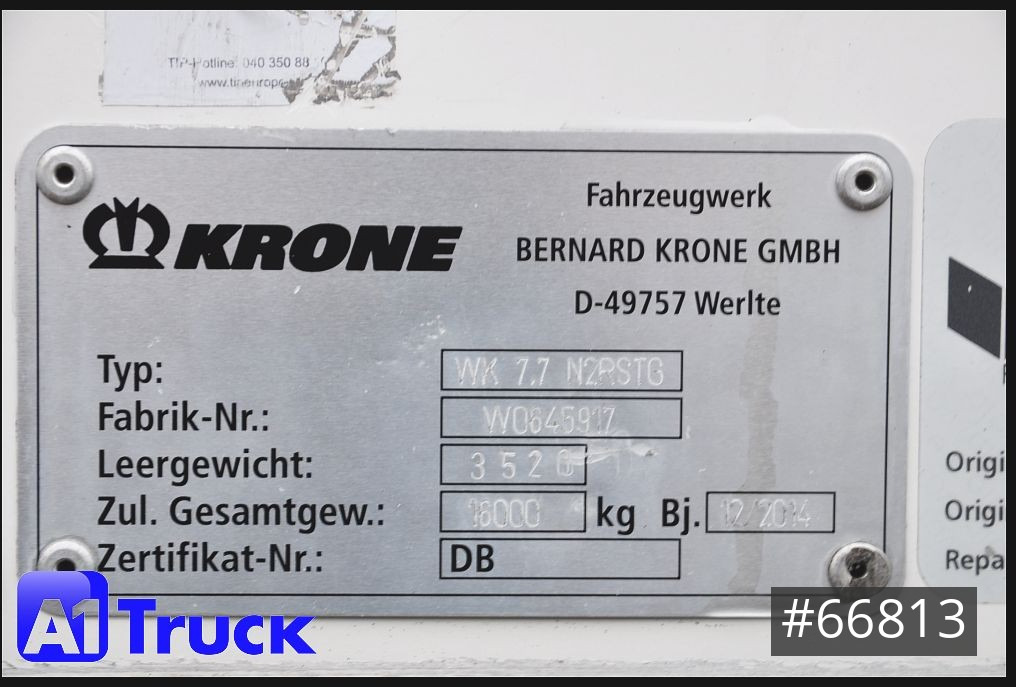 Carroçaria para furgões KRONE BDF Wechselbrücke 7.82 Doppelstock