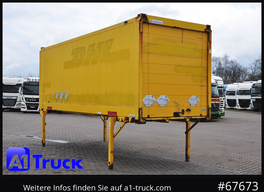 Carroçaria para furgões KRONE WB 7,45  Koffer, BDF Wechselbrücke 2550mm