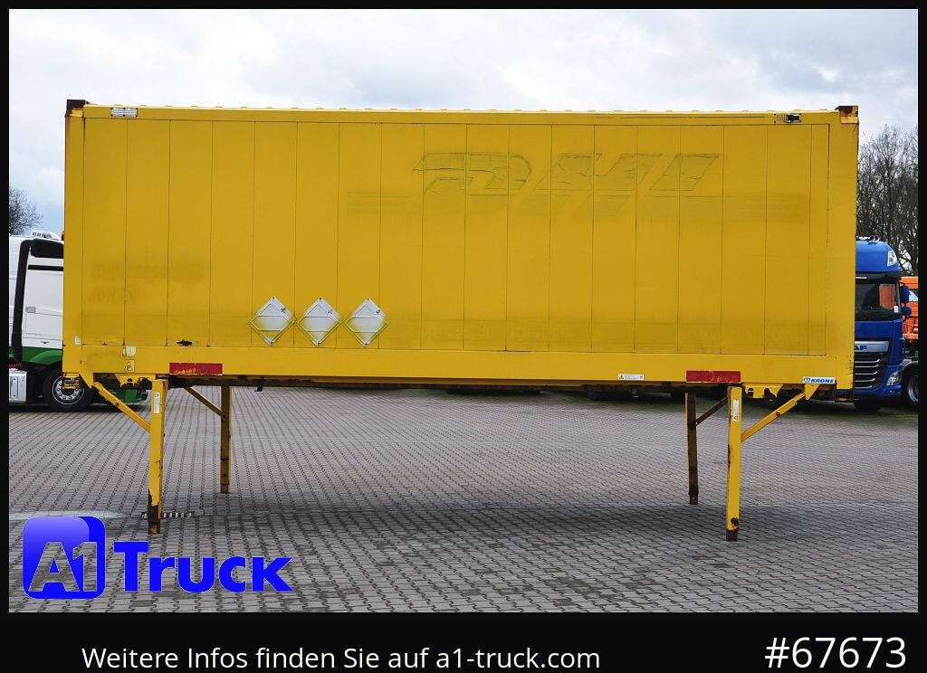 Carroçaria para furgões KRONE WB 7,45  Koffer, BDF Wechselbrücke 2550mm