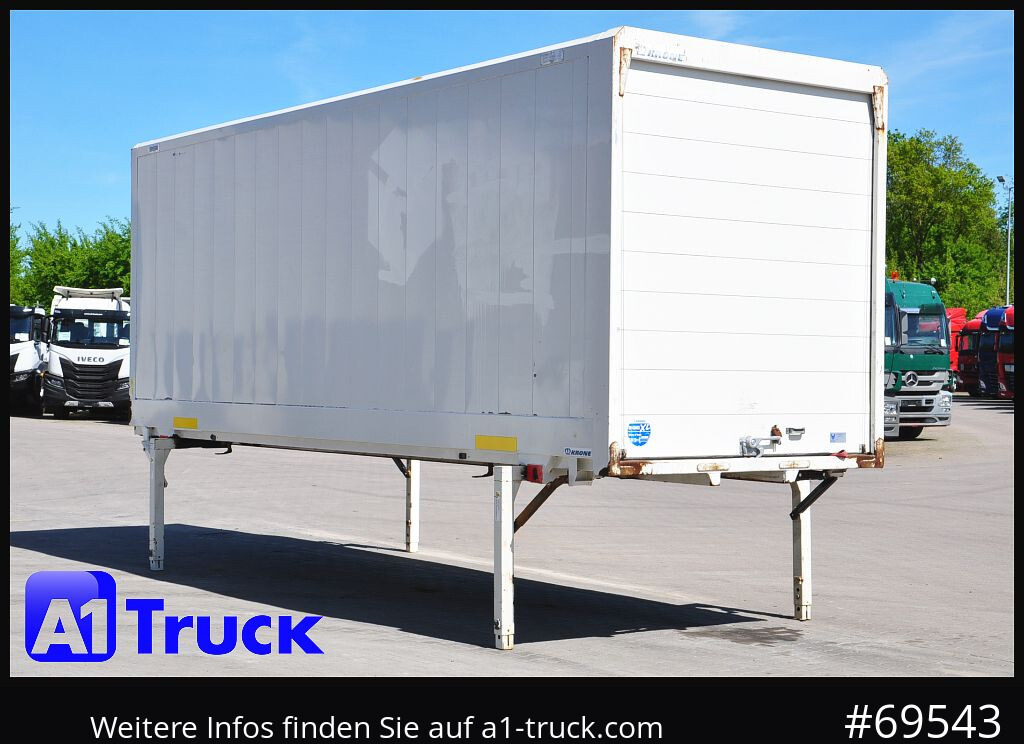 Carroçaria para furgões KRONE WB BDF 7,45 Koffer,  2750mm innen, 20 x vorhanden