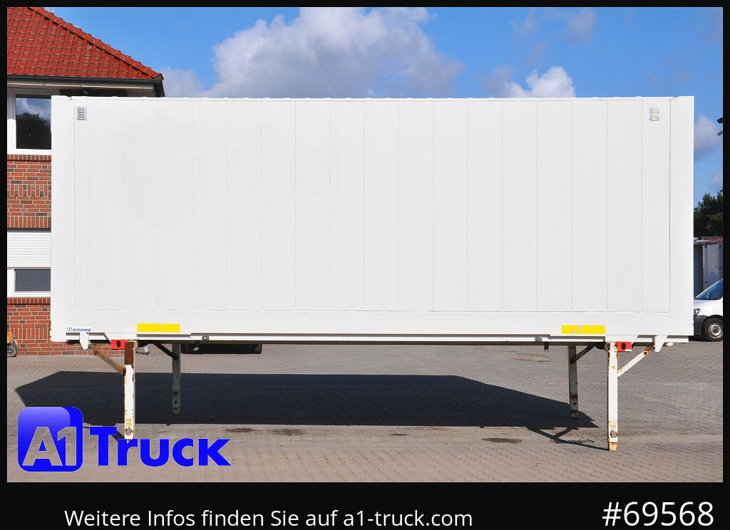 Carroçaria para furgões KRONE Wechselbrücke BDF 7,45 Koffer,  Textil 2750mm innen, 20 x vorhanden