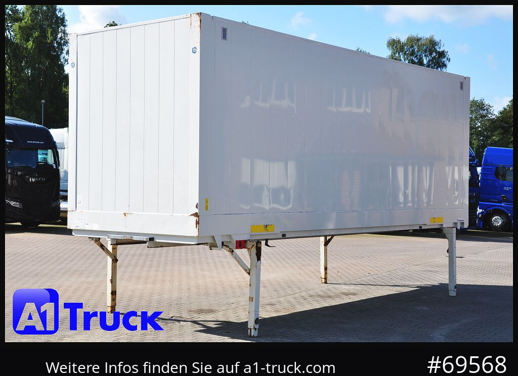 Carroçaria para furgões KRONE Wechselbrücke BDF 7,45 Koffer,  Textil 2750mm innen, 20 x vorhanden