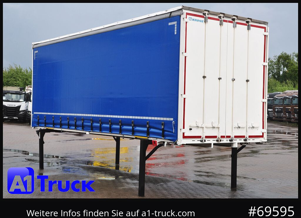 Toldo carroçaria KRONE Wechselbrücke 7,82 , neue Plane, 2650mm innen