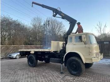 Camião grua, Camião de caixa aberta/ Plataforma Bedford MJ 4x4 Crane Hiab Truck Ex military: foto 1