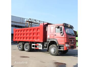 HOWO 6x4 drive red 10 wheels tipper truck lorry dumper - camião basculante
