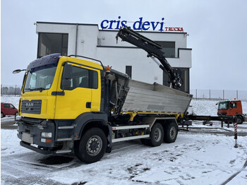 Camião basculante MAN TGA 26.430 6x4H-2 Dreiseitenkipper Hiab 211 EP-5