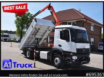 Camião basculante MERCEDES-BENZ Arocs 1830, Kipper + Kran,Palfinger, Funk,