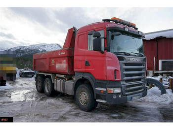 Camião basculante Scania R 620 6x4 365.000 km. Steel suspension and manual