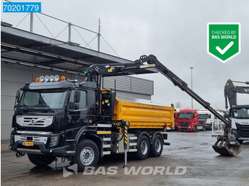 Volvo FMX 410 6X6 NL-Truck Palfinger Epsilon Z-Crane EURO 5 - Camião basculante