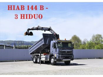 Volvo FMX 410 * HIAB 144 B-3HIDUO / FUNK * 6x4  - Camião basculante