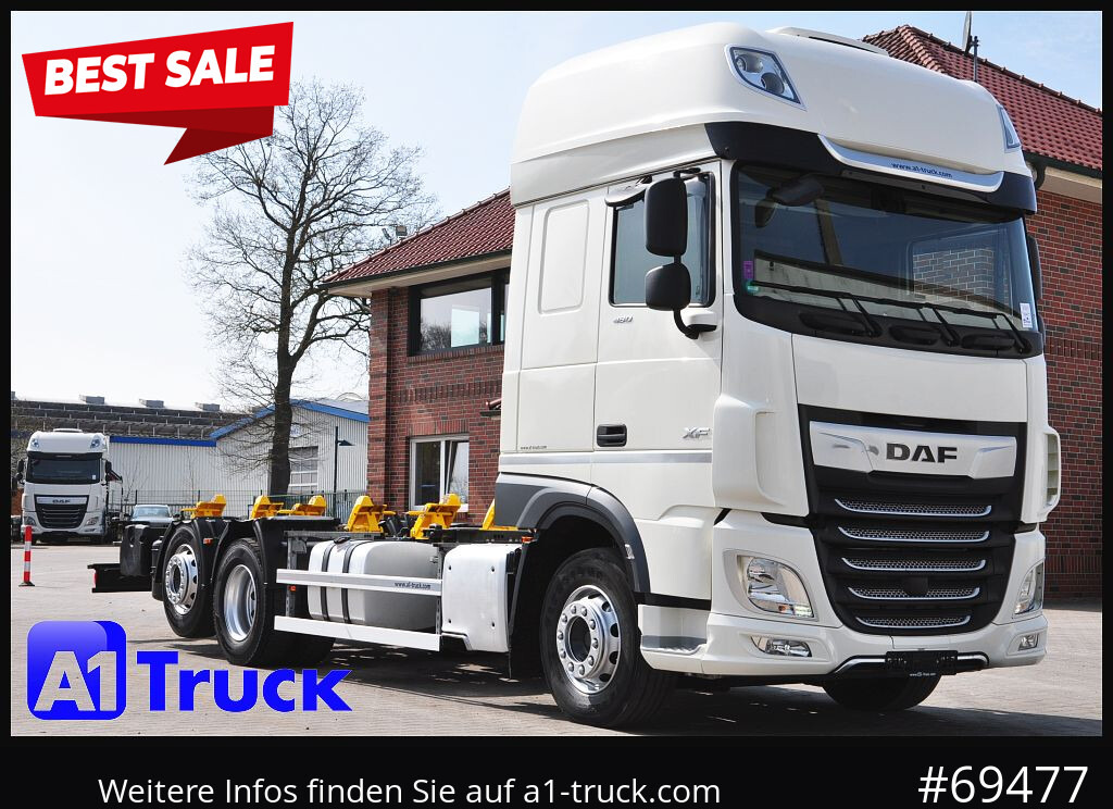 Camião chassi DAF XF 480 Intarder, Multiwechsler 2x AHK