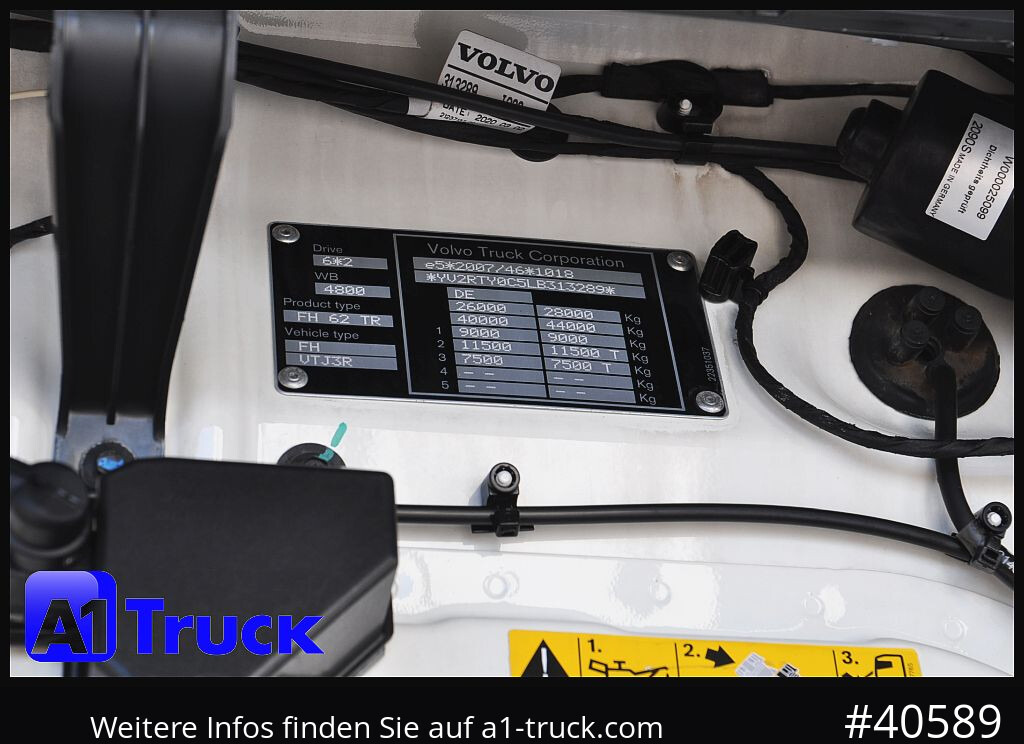 Camião chassi VOLVO FH 460 XL, Chassi Standklima,