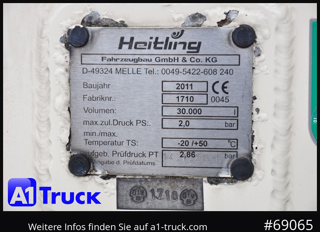 Camião cisterna MERCEDES-BENZ Antos 2540, Silo 31m³, Futter Heitling 4 KA