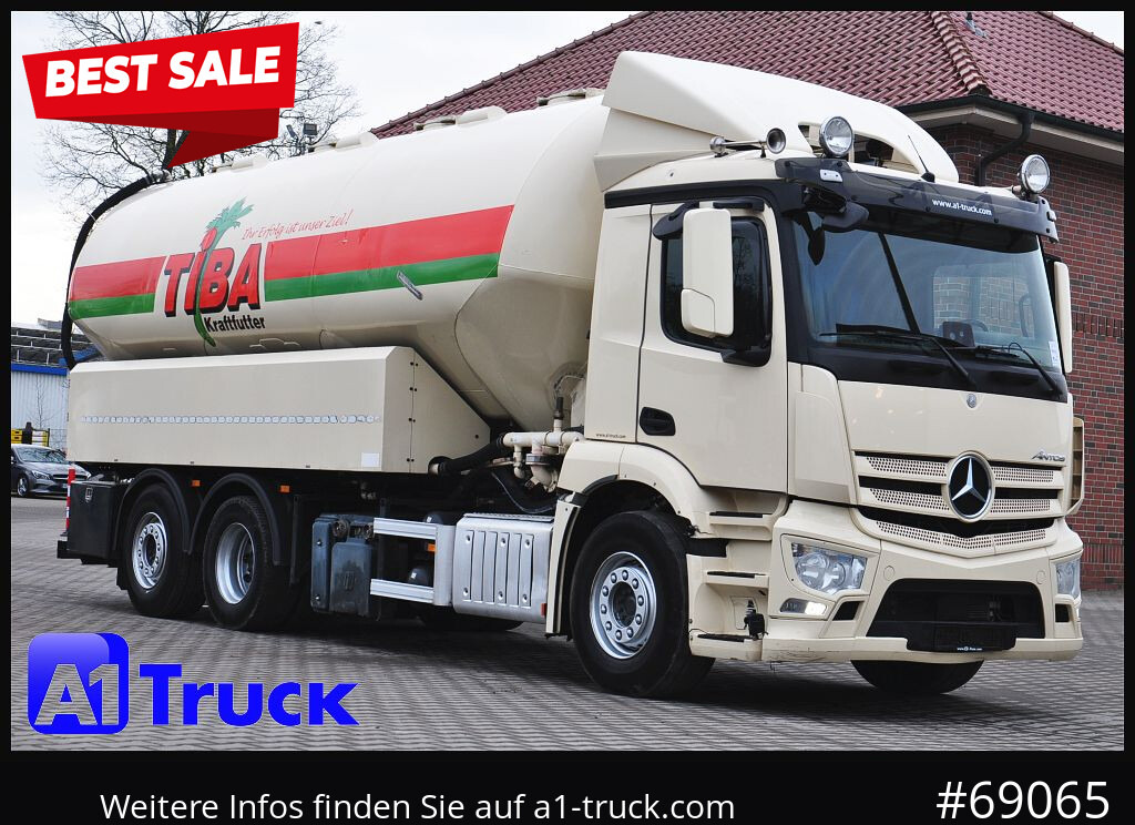 Camião cisterna MERCEDES-BENZ Antos 2540, Silo 31m³, Futter Heitling 4 KA