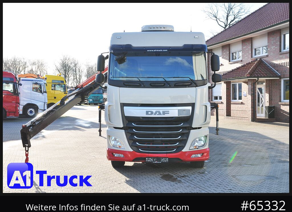 Camião de caixa aberta/ Plataforma DAF XF 440, Baustoff, Terex 145.2