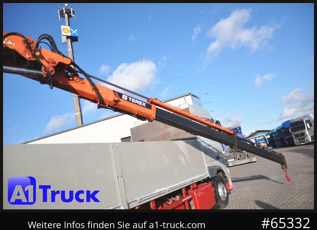Camião de caixa aberta/ Plataforma DAF XF 440, Baustoff, Terex 145.2