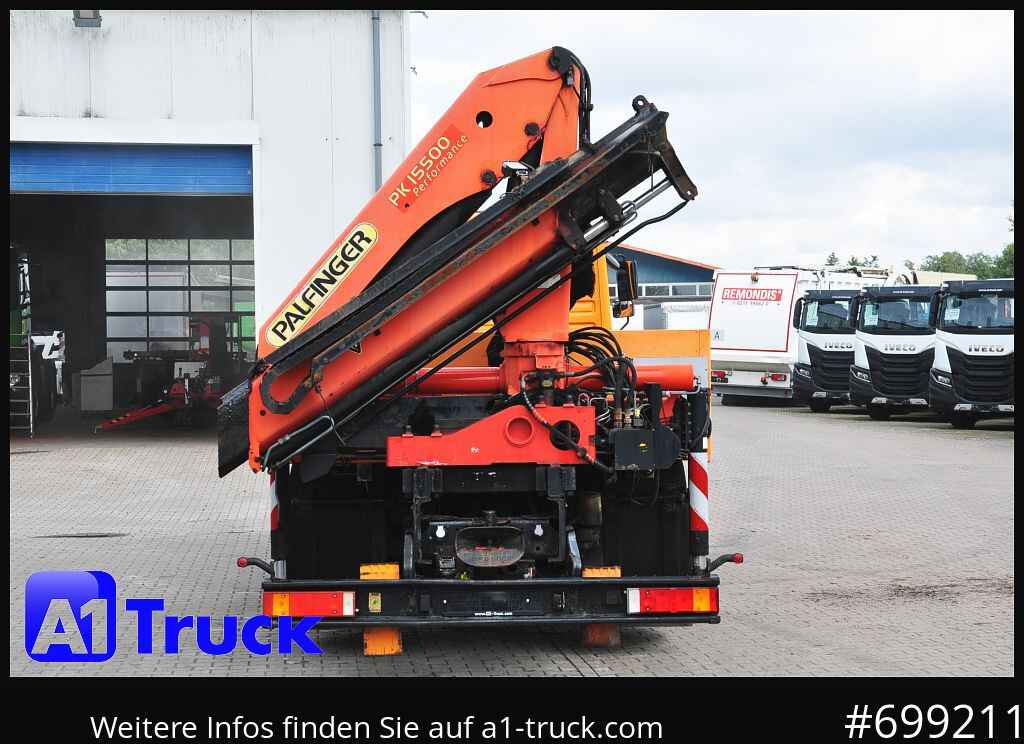 Camião de caixa aberta/ Plataforma MAN MAN F 2000 26.464 Intarder Kran PK 15.500 Funk,