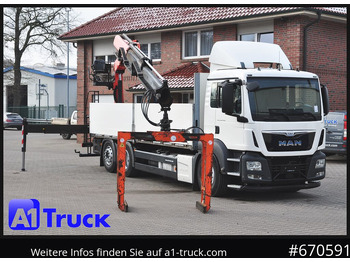 Camião de caixa aberta/ Plataforma MAN TGS 26.440,  Kran PK20.501L Lenkachse,