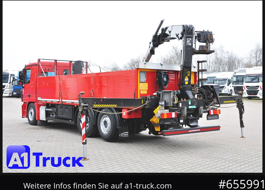 Camião de caixa aberta/ Plataforma MERCEDES-BENZ Actros 2546 MP 3, HIAB Kran, Lift-Lenkachse,