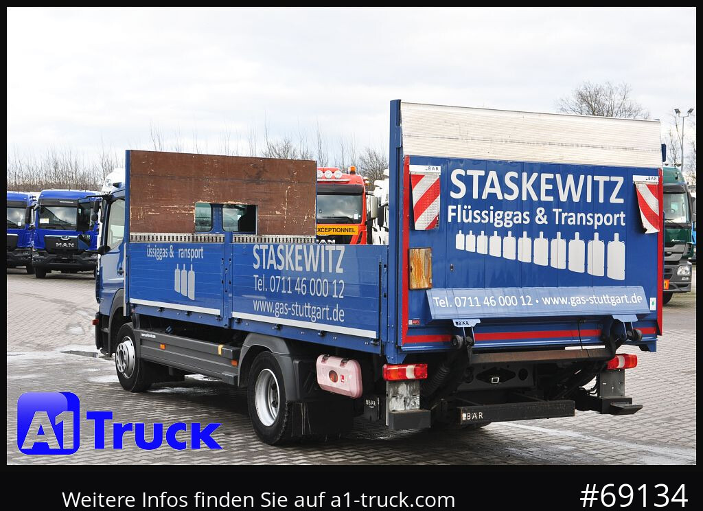 Camião de caixa aberta/ Plataforma MERCEDES-BENZ Atego 1223 BL,LBW 1.5t. E6, Airbag,