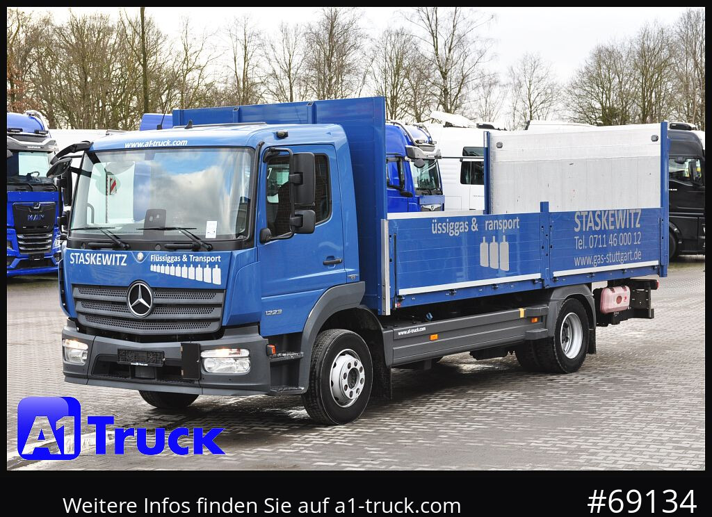 Camião de caixa aberta/ Plataforma MERCEDES-BENZ Atego 1223 BL,LBW 1.5t. E6, Airbag,