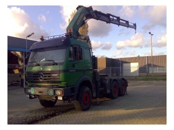 Mercedes-Benz 2653 6x4 Palfinger 52 t/m crane - Camião de caixa aberta/ Plataforma