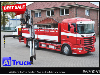 Camião de caixa aberta/ Plataforma SCANIA R400, HIAB XS 211-3 Lift-Lenkachse