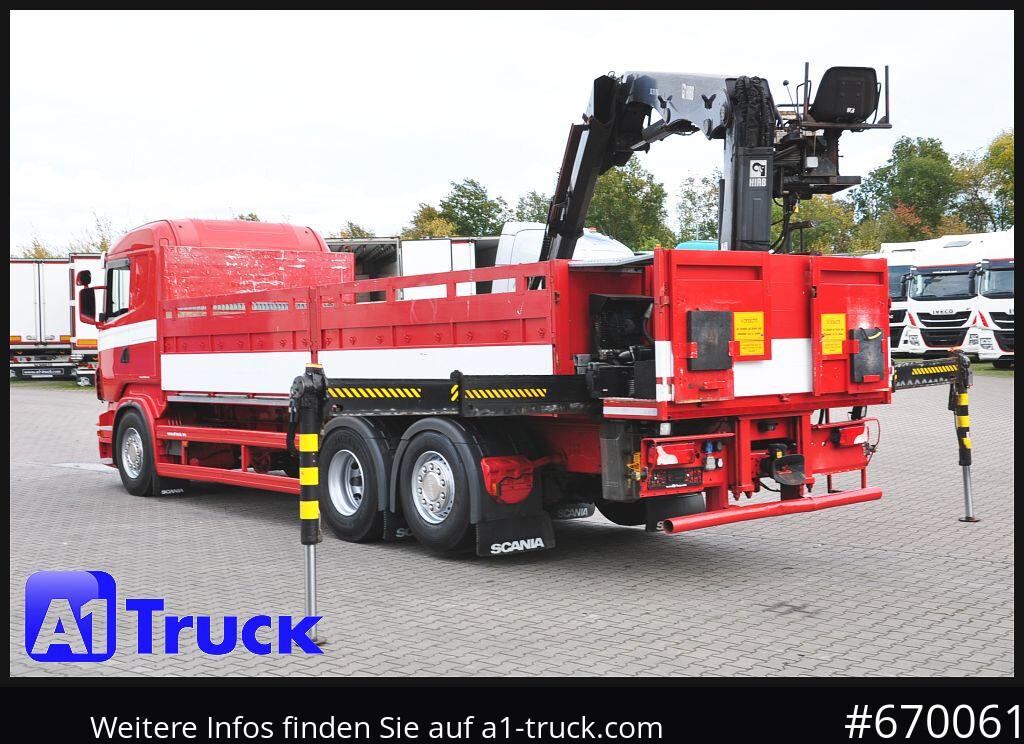 Camião de caixa aberta/ Plataforma SCANIA R400, HIAB XS 211-3 Lift-Lenkachse
