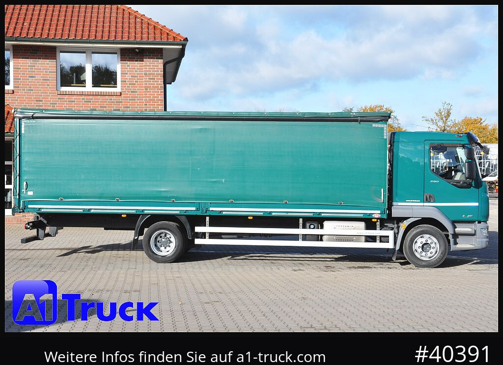 Camião de lona DAF LF 290, Klima, 16t Steckrungen,