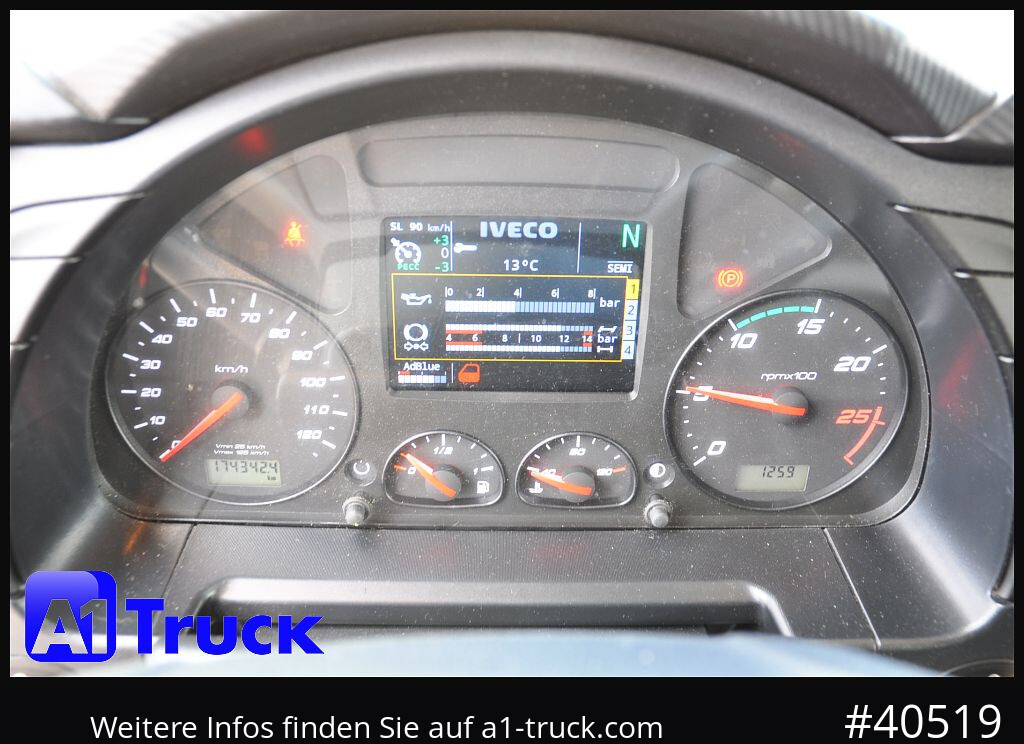 Camião frigorífico IVECO AT260SY 460 Stralis Carrier Navi Lenkachse