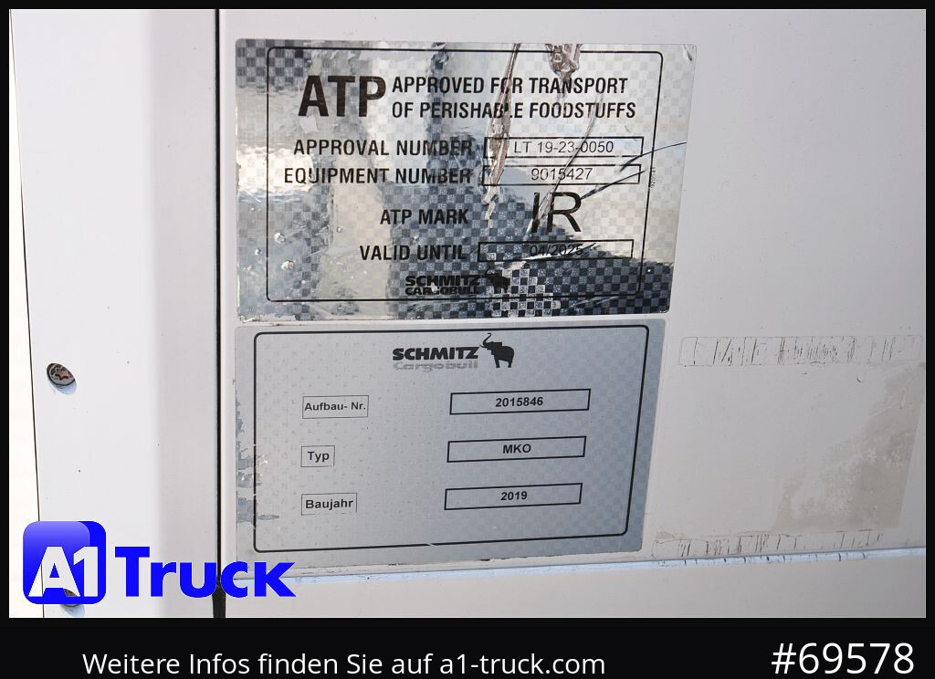 Camião frigorífico MERCEDES-BENZ 1524 BL Mitsubishi Schmitz Türen + LBW,