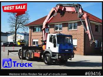 Camião grua IVECO 420 6x4, HMF3722 Jib Funk Seilwinde,