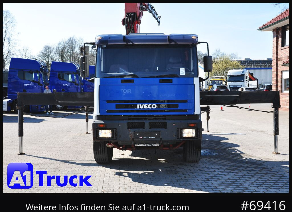Camião grua IVECO 420 6x4, HMF3722 Jib Funk Seilwinde,