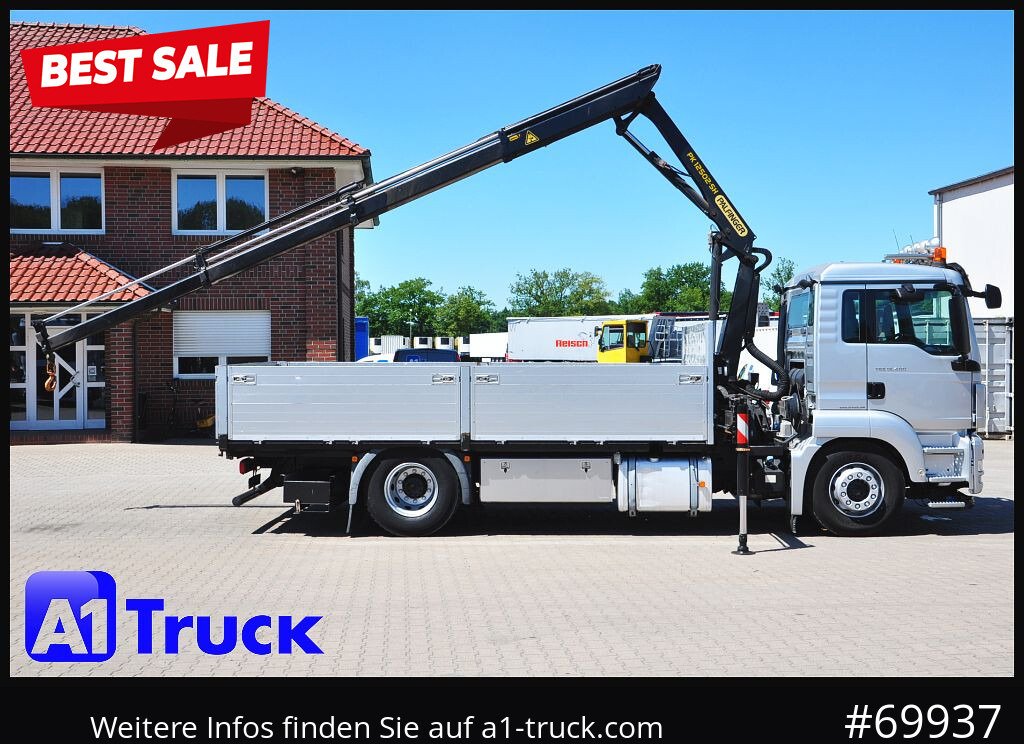 Camião grua MAN TGS 18,400 LL, PK12.502  Funk,