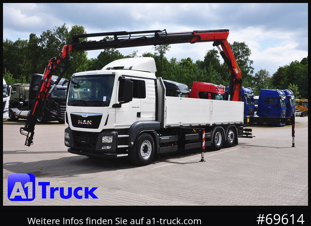 Camião grua MAN TGS 26.440, PK27002 Jib 21m, Funk, Lift-Lenkachse,