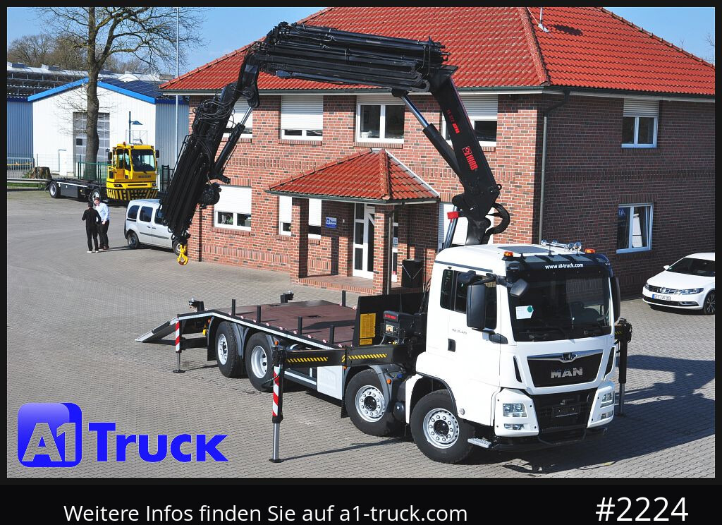 Camião grua MAN TGS 35.470, Hiab SX 322 E6 Jib,  8x2