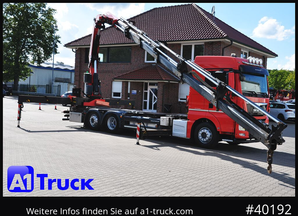 Camião grua MAN TGX 26,460, PK53002-, Container  Lift-Lenkachse,