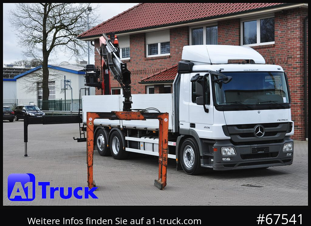 Camião grua MERCEDES-BENZ Actros 2536 MP3, Palfinger PK 18001L, Lift-Lenk