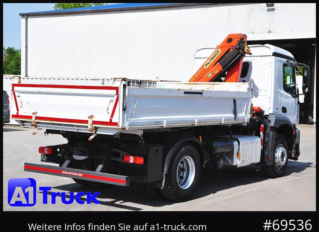 Camião grua MERCEDES-BENZ Arocs 1830, Kipper + Kran,Palfinger, Funk,