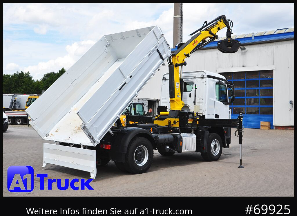 Camião grua MERCEDES-BENZ Arocs 1840, Kipper + Kran,Funk Navi,