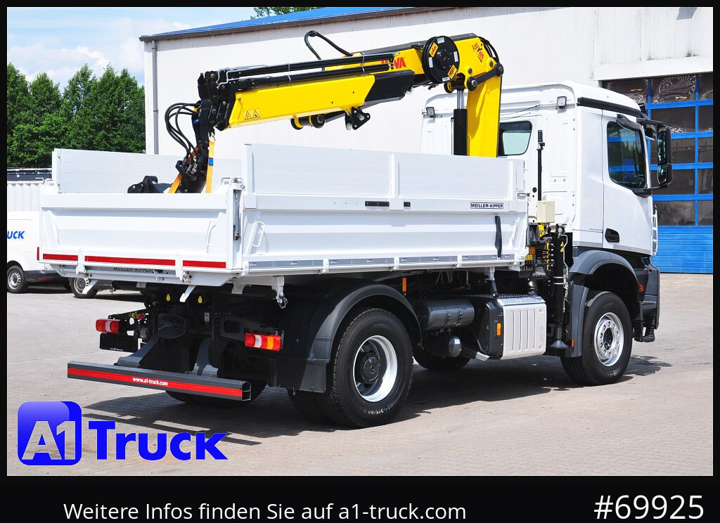 Camião grua MERCEDES-BENZ Arocs 1840, Kipper + Kran,Funk Navi,